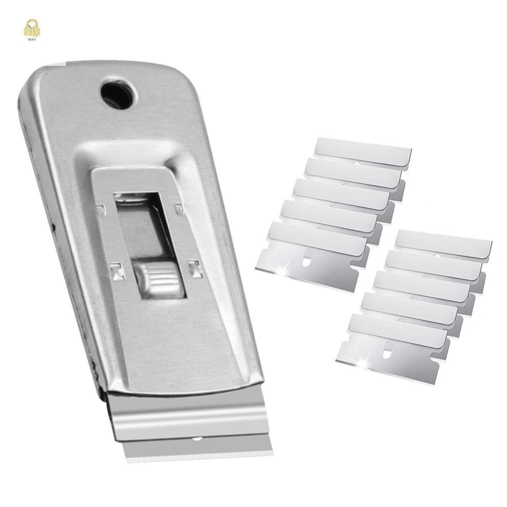 WAY Scraper, Stainless Steel Single Edge Squeegee, Retractable Metal ...