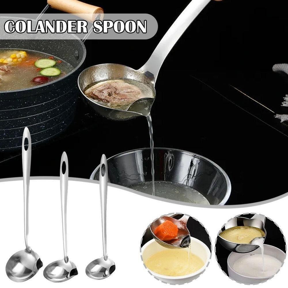 AFTEROF Colander Stainless steel Leaking Spoon Kitchen Tools Strainer ...