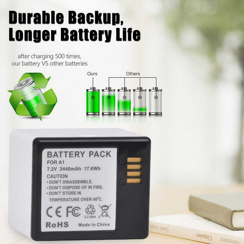 IFRESEM 2440mAh Extra Rechargeable Replacement Battery A-1 For Arlo Pro 2 Security Camera VMA4400 VMS4230 VMC4030P VCS4500C