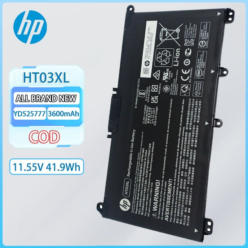EcoLine - HT03XL L11119-855 Batterij Geschikt Voor De HP 240 G7 245 G7 250 G7 255 G7 Hp 14 15 17 Hp Pavilion 14 15 11 55v 3400mah