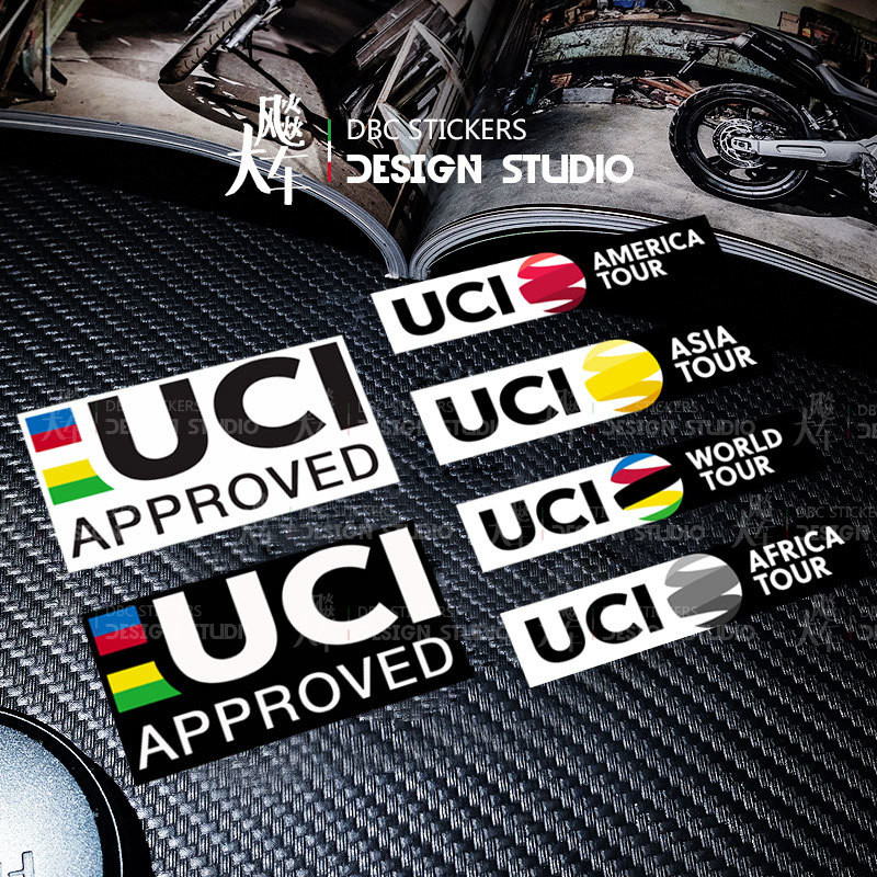 SGLink UCI Road Bike Bicycle League Sticker Frame Decoration Scratch ...