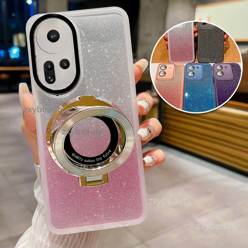 OPPO Reno 11 Pro 11F 4G 5G 2024 Case Bling Bling Ring Holder Casing For ...
