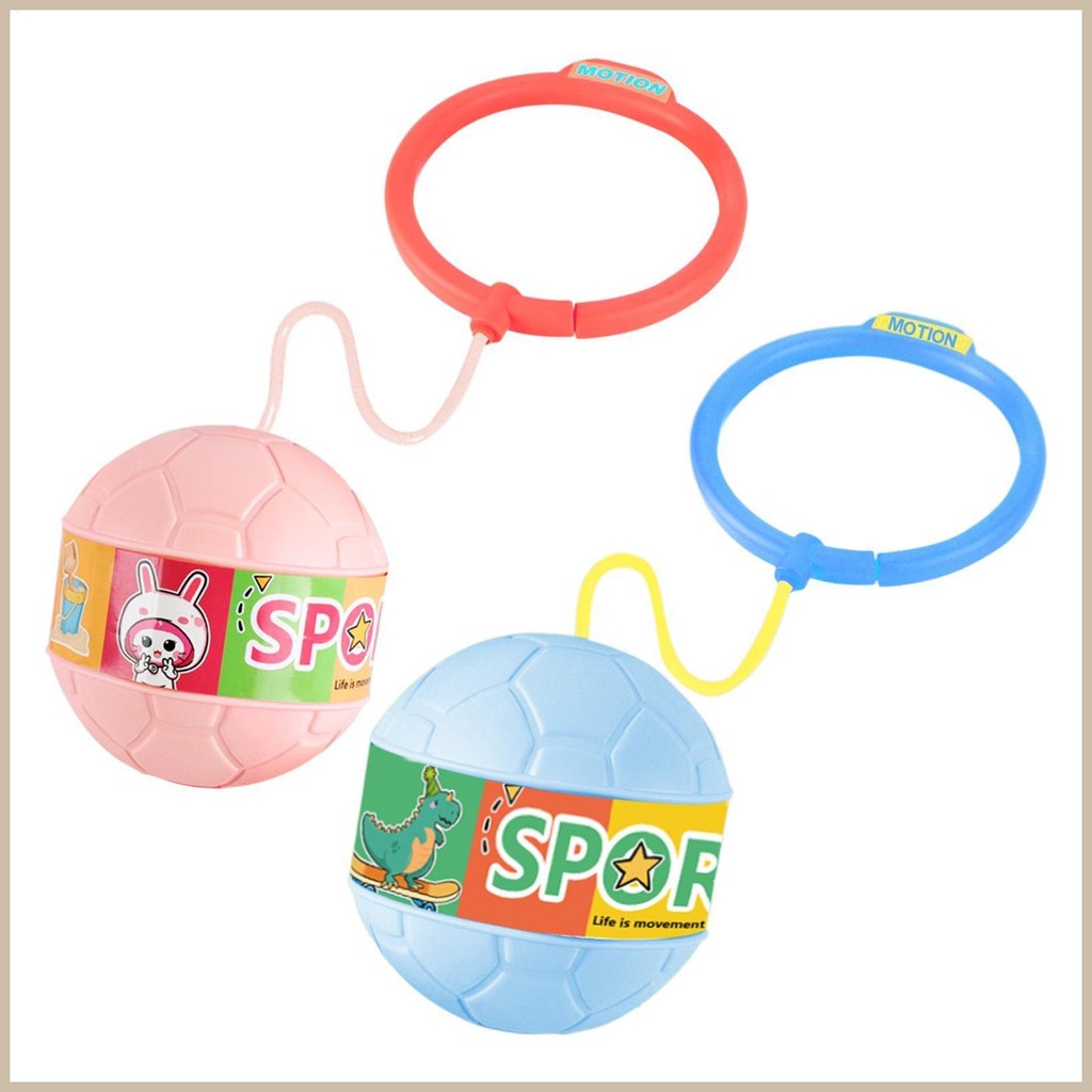 Portable Colorful Flash Skipping Ball for Kids' Fitness
