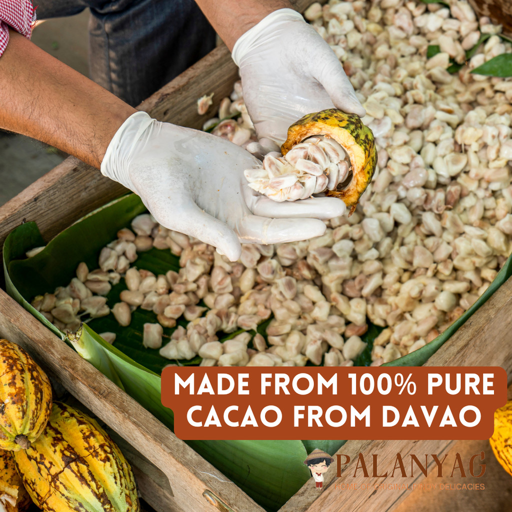 Palanyag Tableya de Davao 100g – 100% Pure Cacao Unsweetened Chocolate ...