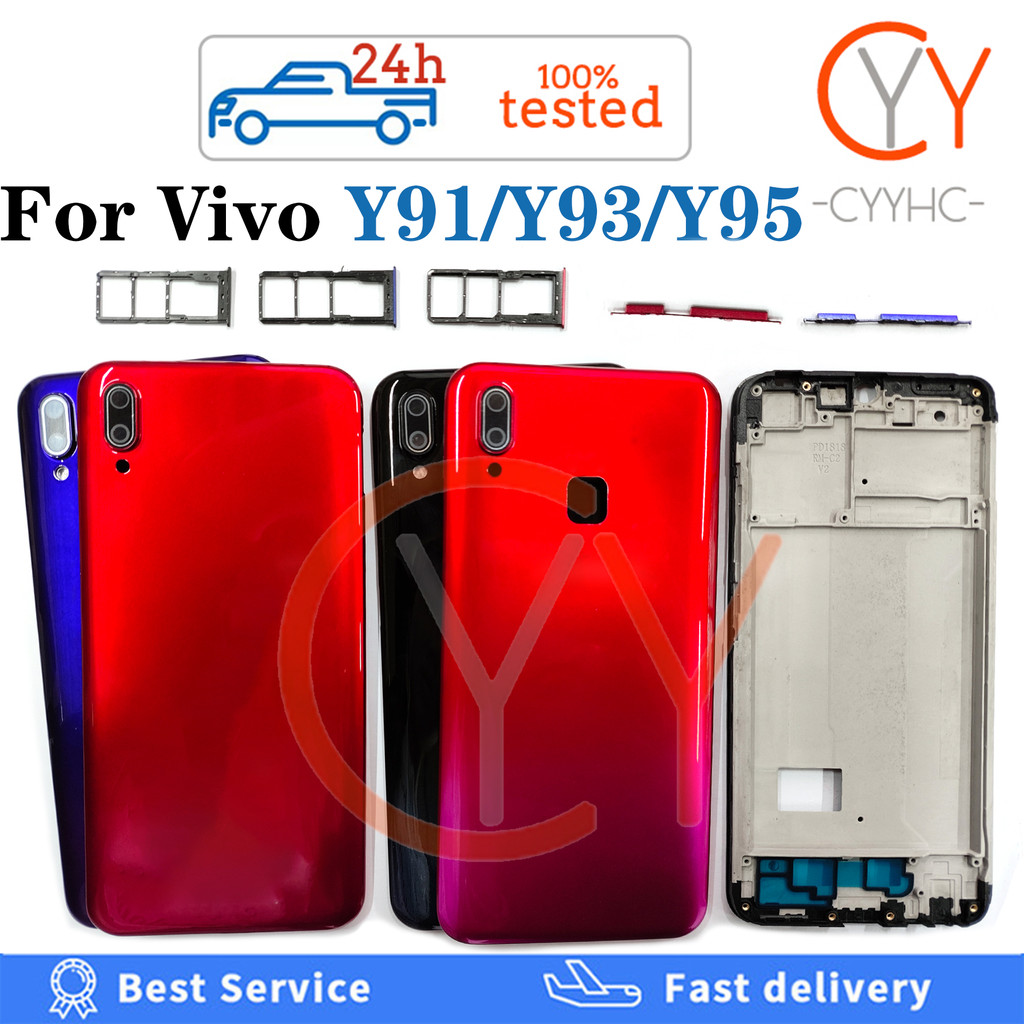 For Vivo Y91 / Y93 / Y95 back cover Battery Housingr Volume Button on ...
