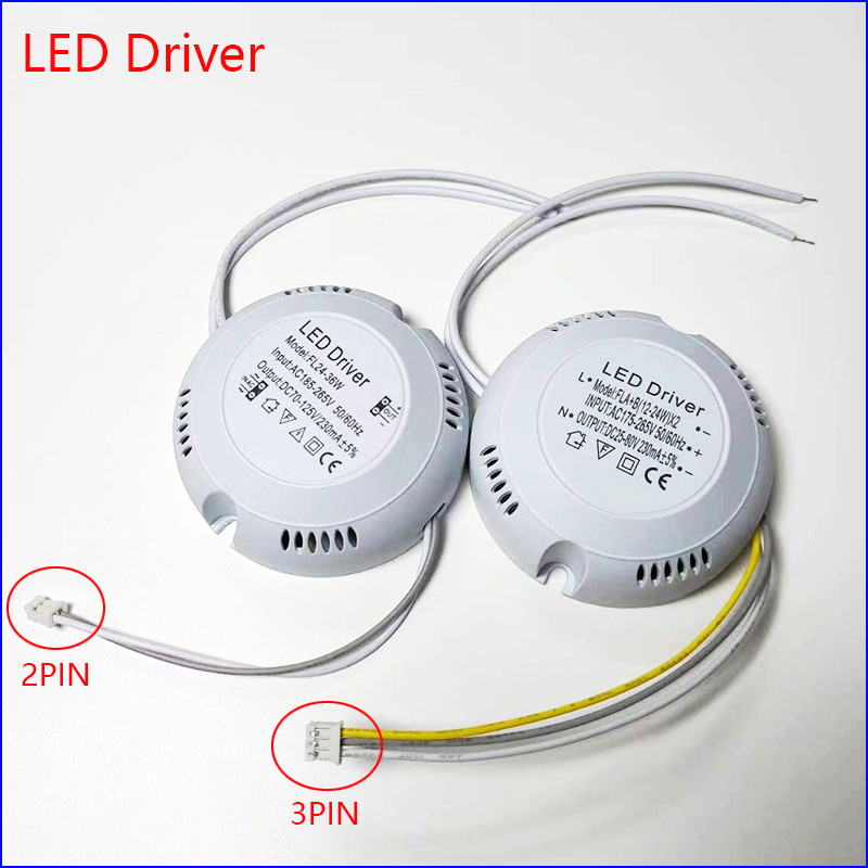 LED Driver AC165-265V To DC 36-85V 60V-130V Double Powers Supply ...