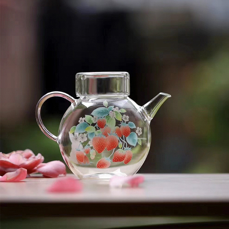 Strawberry Teapot One Person Dedicated Ladies Exquisite Tea Maker High ...
