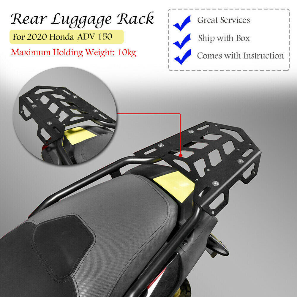 Motorcycle Storage Luggage Top Racks Carrier Shelf Sissy Bars for Honda ...