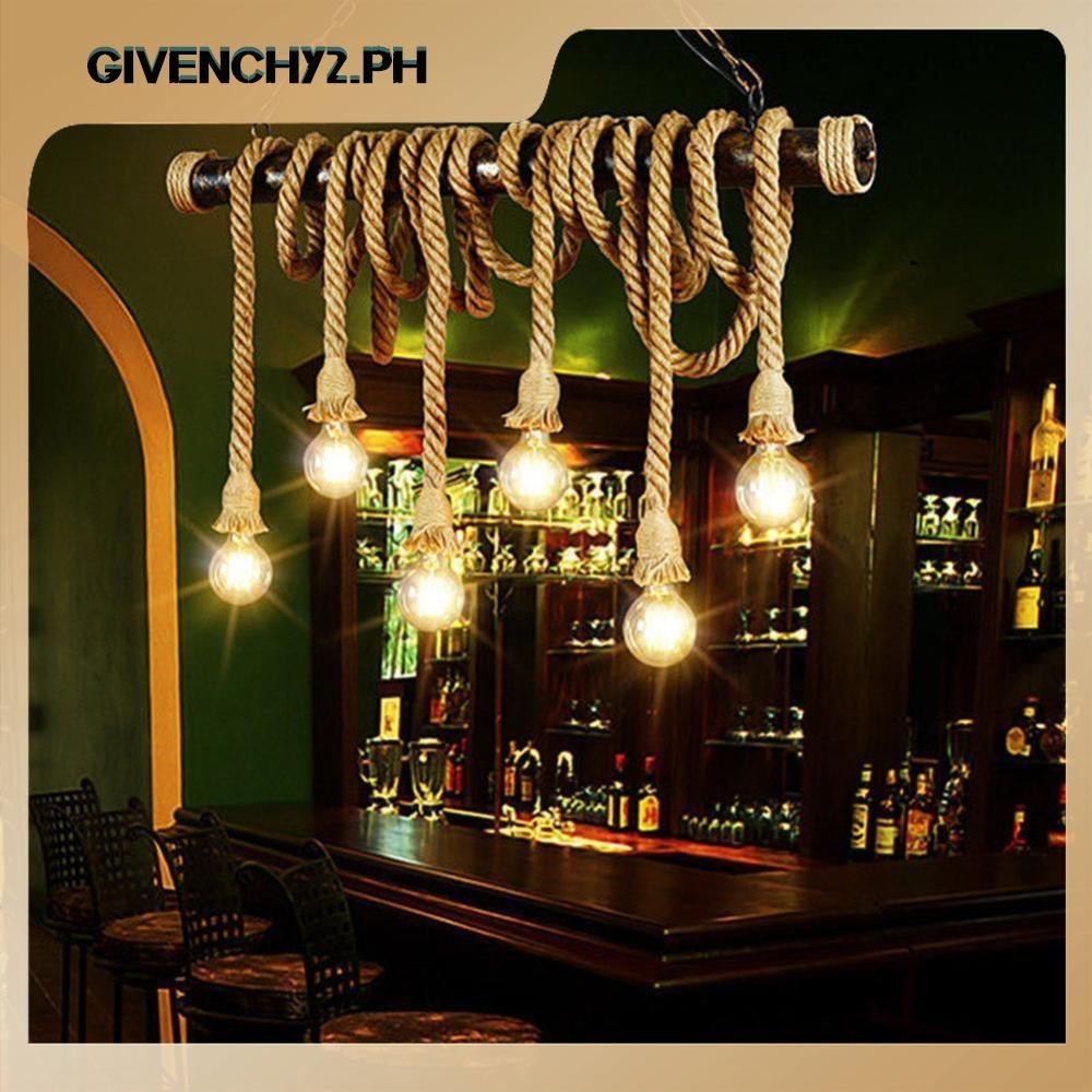 [givenchy2.ph] Hemp Rope Electric Wire Cord for DIY E27 Bulb Pendant ...