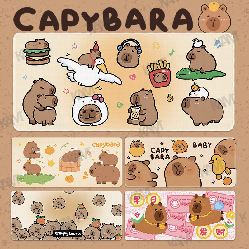 Kam Cartoon capybara Thick Large Gaming Mouse Pad 800mmx300mm Desk Pad ...