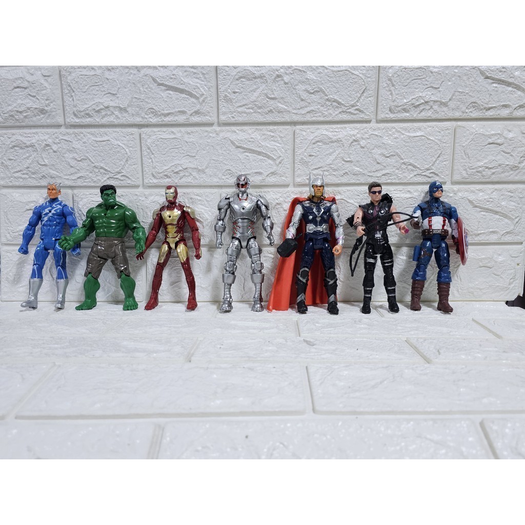 AVENGERS SET TOY 7 PIECES CHARACTERS AVENGERS ACTION FIGURES ...