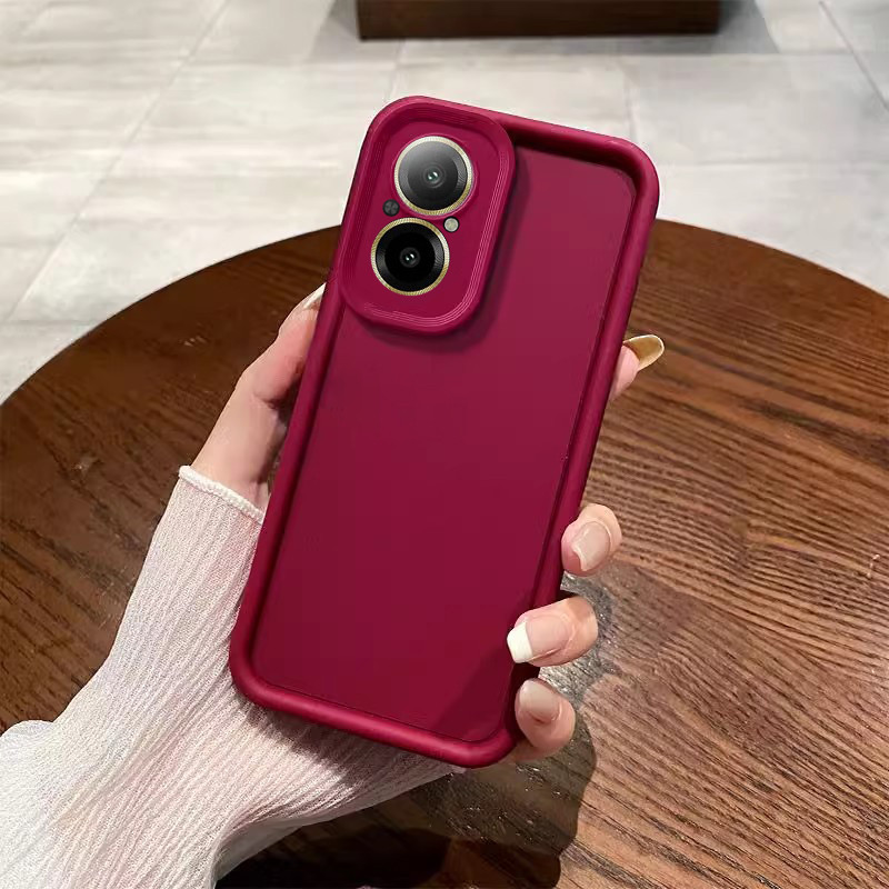 MAOGE Cover Trasparente Antiurto Per OPPO Reno 8 Lite / Reno 7 Lite / Reno 7Z – Custodia Rigida Morbida Azzurro