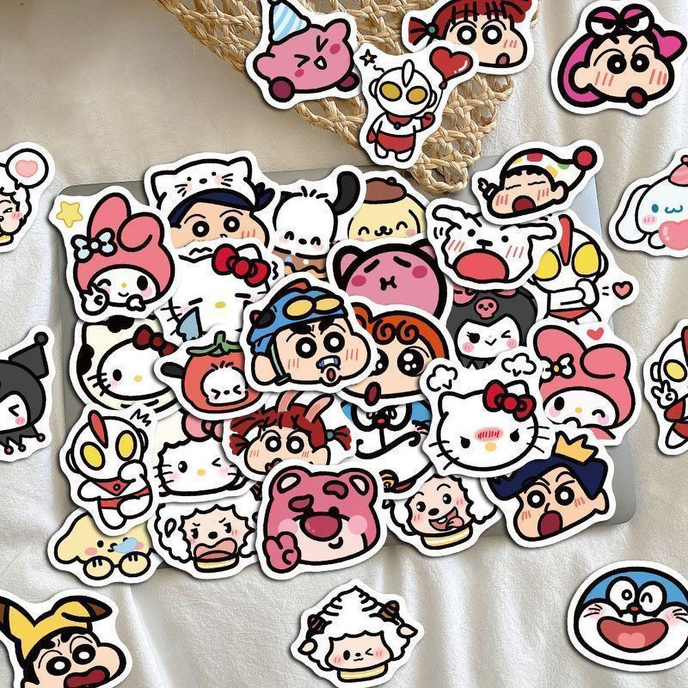 100pcs Cute Cartoon Stickers Diy Computer Laptop Washi Scrapbooking ...
