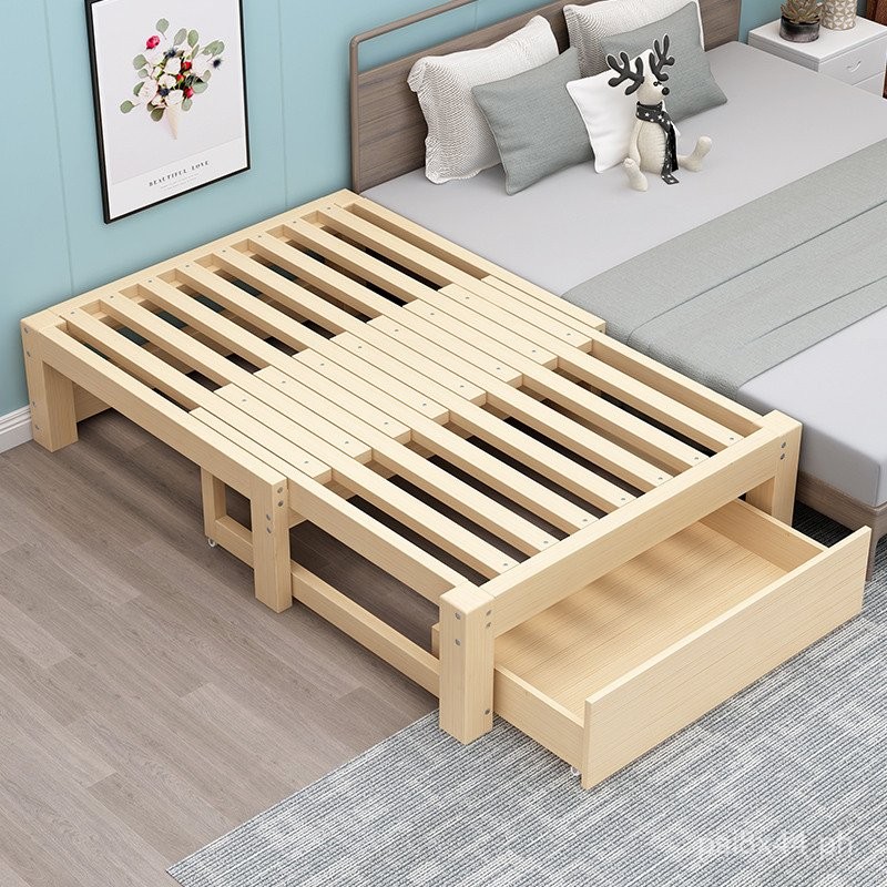 Solid Wood Sofa Bed Foldable Multifunctional Tatami Extendable Bed ...