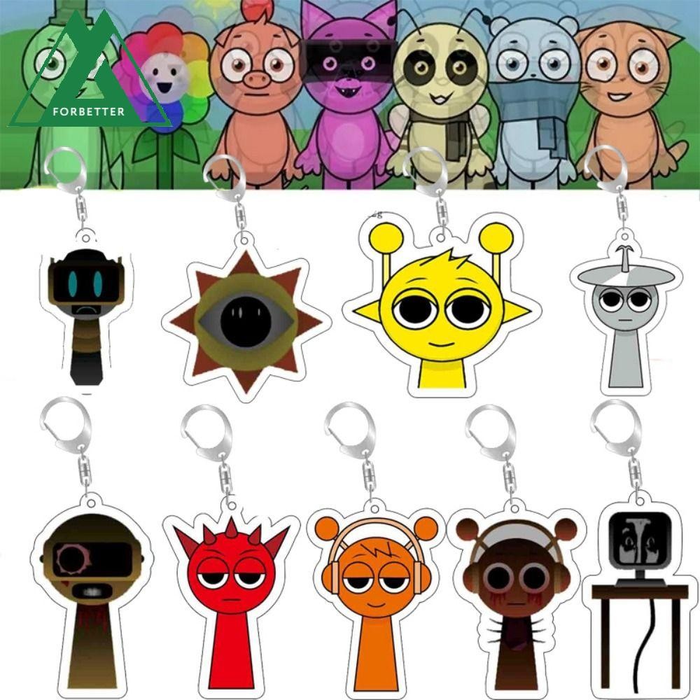 FORBETTER Incredibox Sprunki Games Keychain, Game Peripheral Collection ...