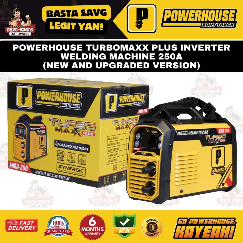 POWERHOUSE TURBOMAXX PLUS INVERTER WELDING MACHINE 250A (NEW AND ...