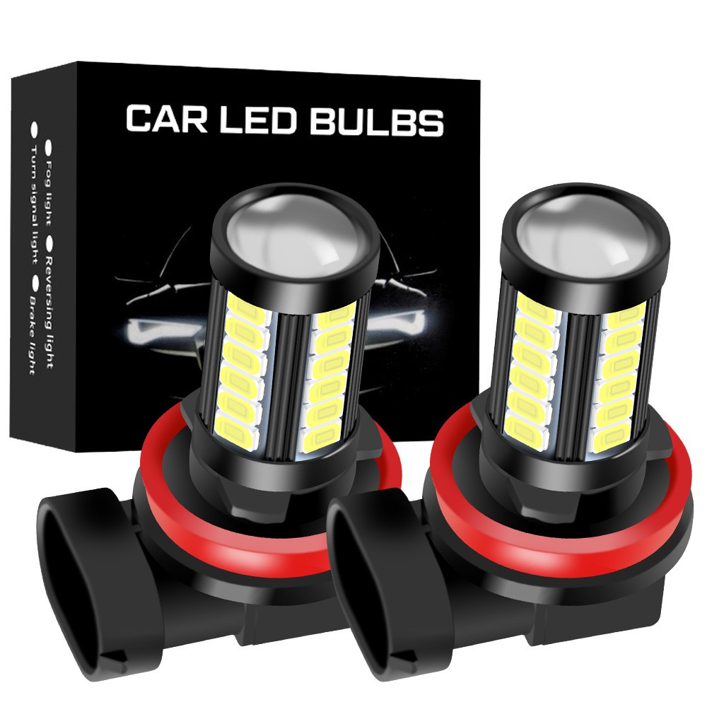 2Pcs H11 H8 Led Bulbs 9006 HB4 9005 Hb3 PSX24W H16 Super Bright 5730 ...