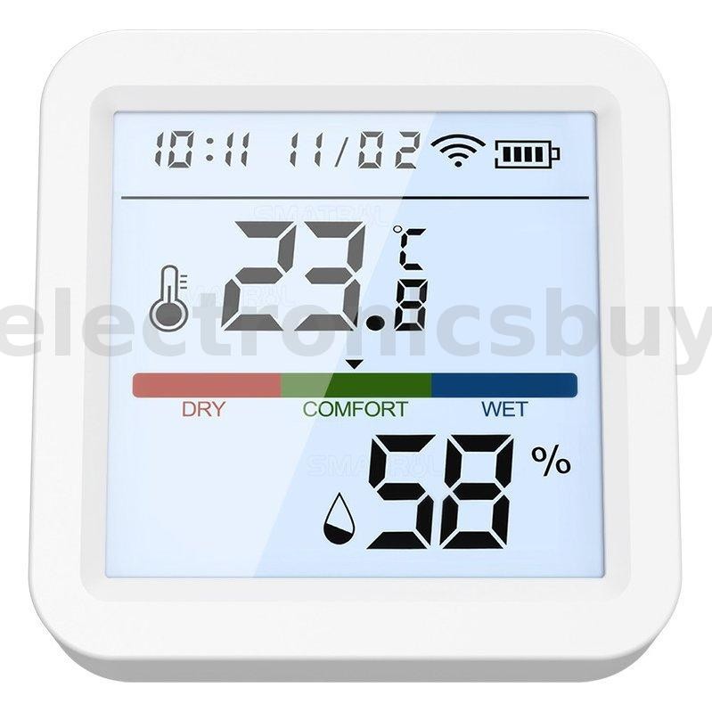Tuya ZigBee Smart Home Temperature Humidity Sensor with Backlight LCD ...