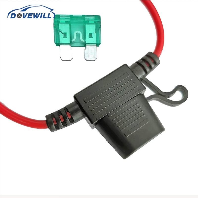 [Dovewill] Fuel Pump Relay Set Wiring Harness 30A Fuse Long Wires P/N