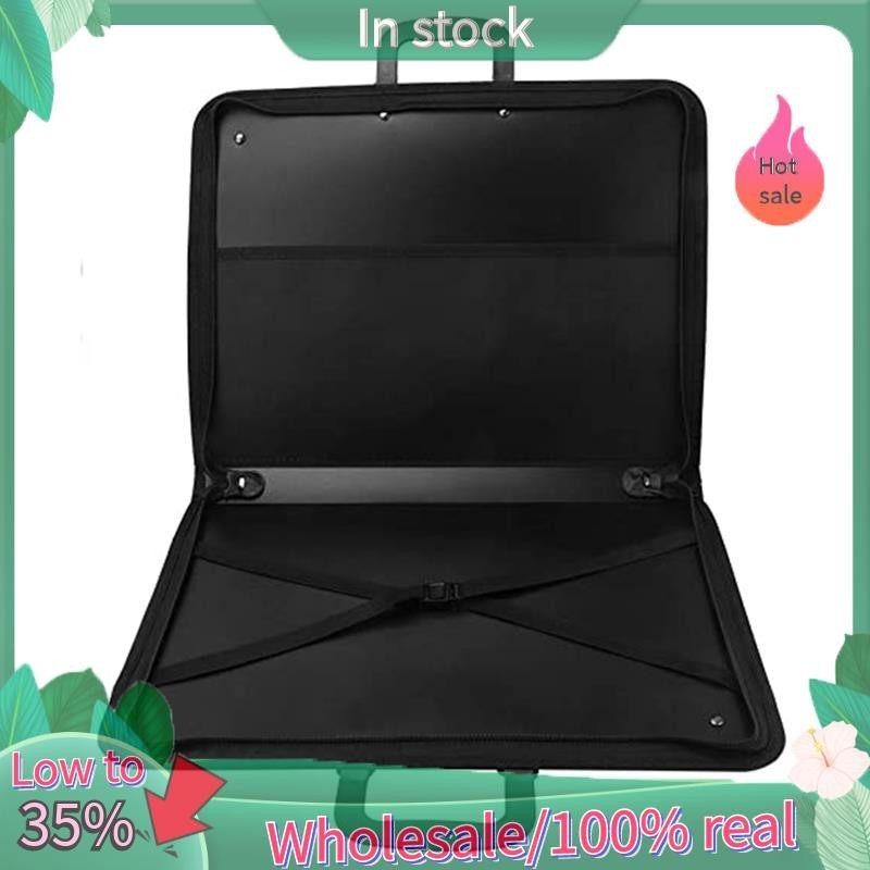 Art Portfolio Case Sketchbook With Pockets, Handle Carry Case Zip Carrying Bag For Display Screen Palette Poster Board Cleaning Pot
