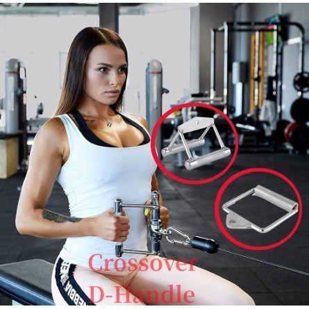 Heavy Duty D bar/Double D Bar Row Handle Cable Attachment For Gym Row ...
