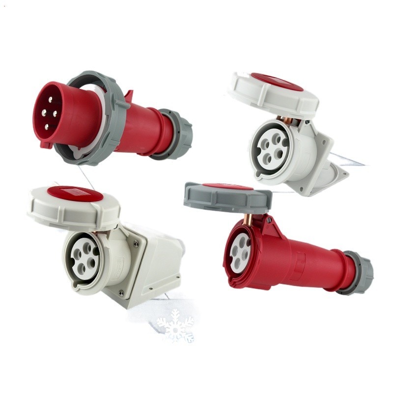 Refrigerated Truck Marine 440V Industrial Plug Socket 4 Core 32A