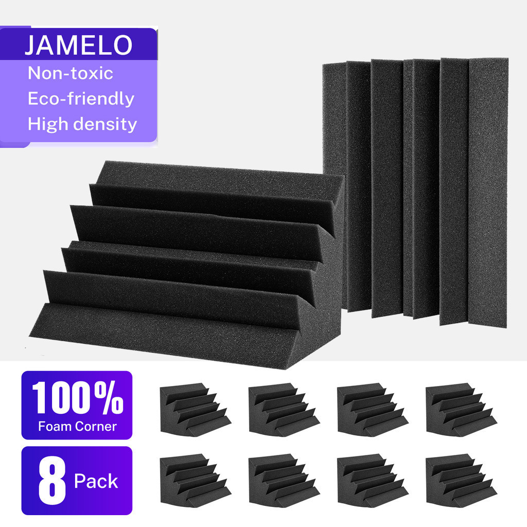 Curated visual reference: Picture Idea: Jamelo 8 Pack Acoustic Foam Panel Noise Reduction High Density