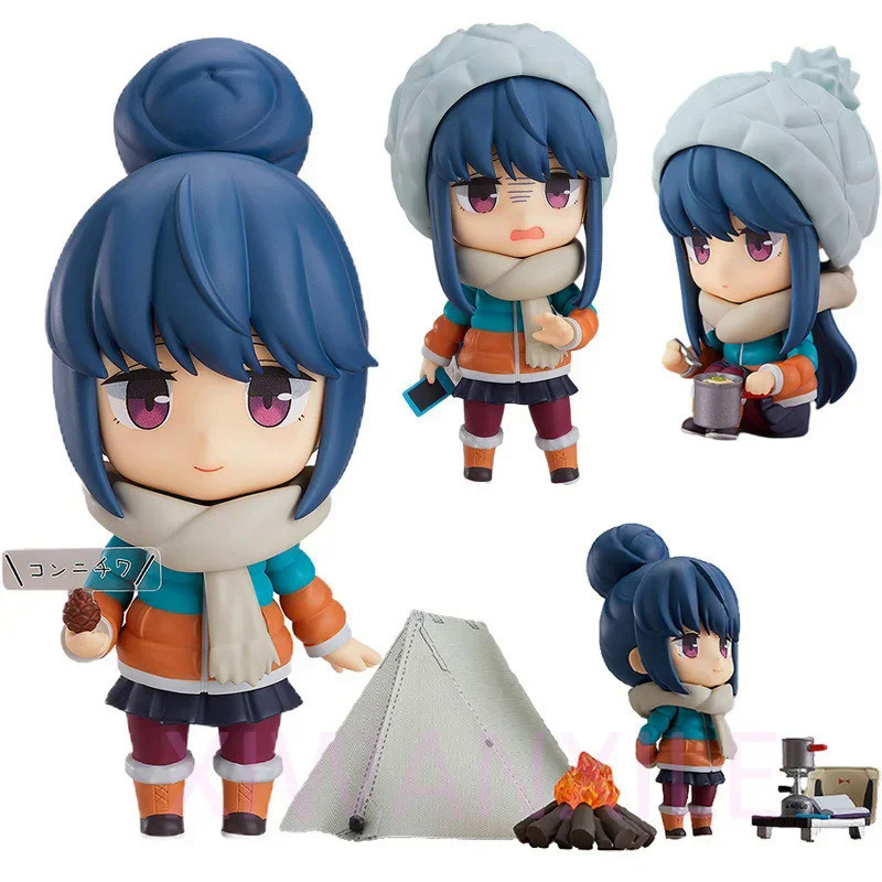 #981-DX Yuru Camp Rin Shima Anime Girl Figure Max Factory Laid-Back ...