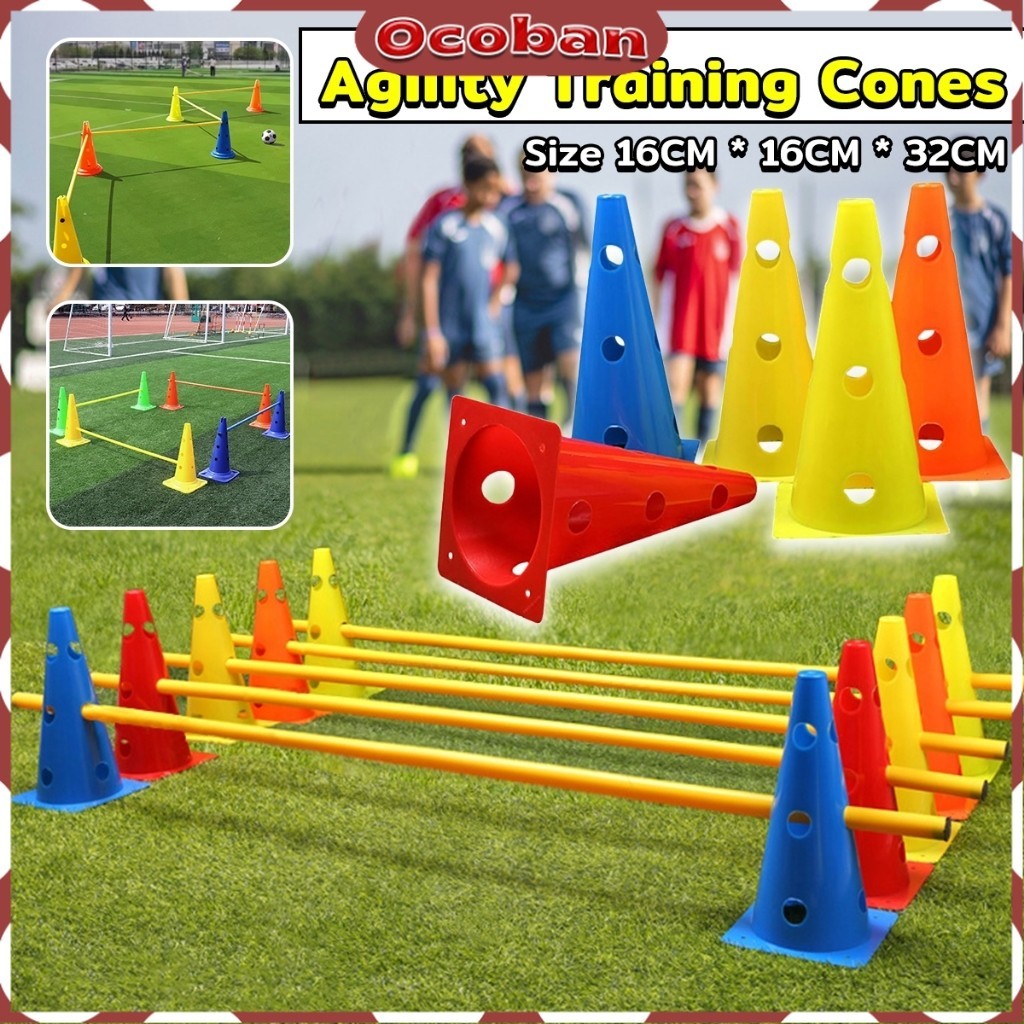 Ocoban 32cm Plastic Agility Cones Football Training Equipment Children s Basketball Training Bucket Shopee Philippines
