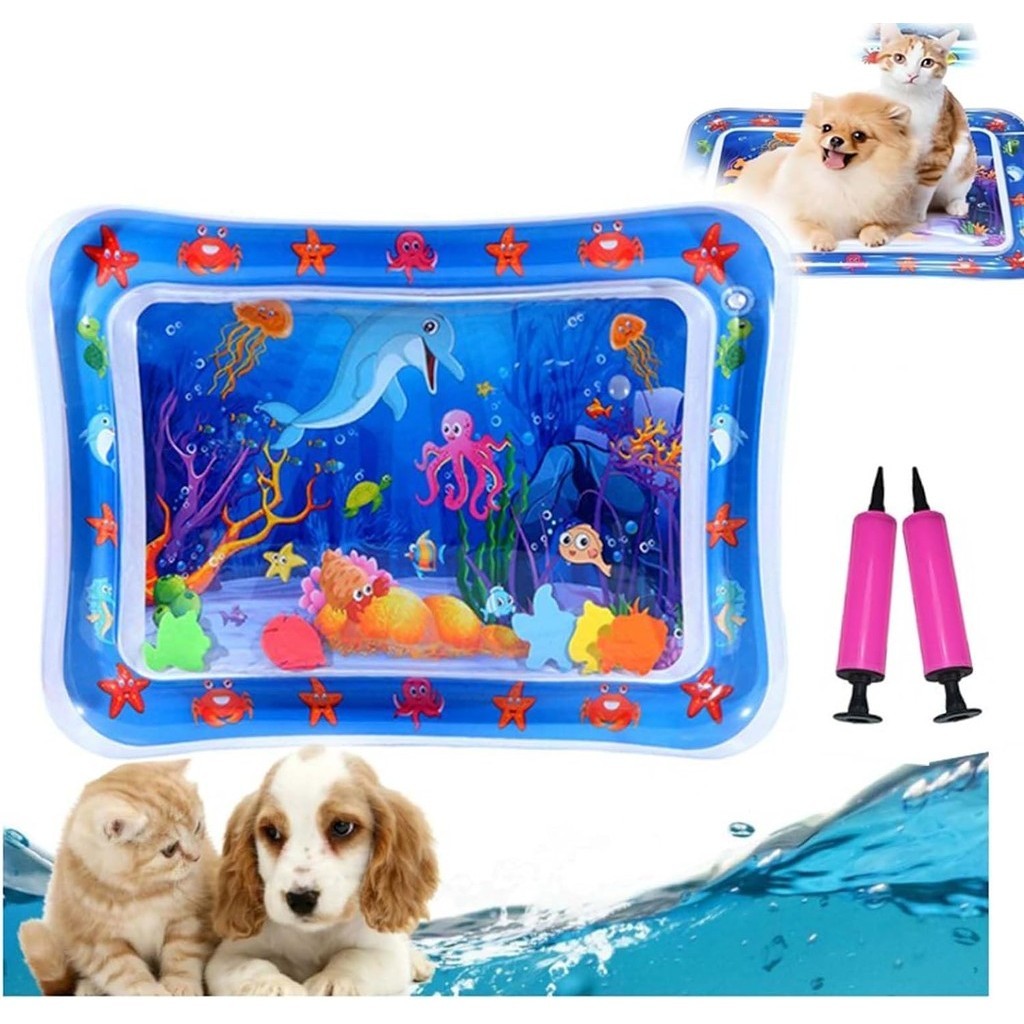 Large Water Sensory Play Mat for Cats, Pet Water Sensory Play Mat ...