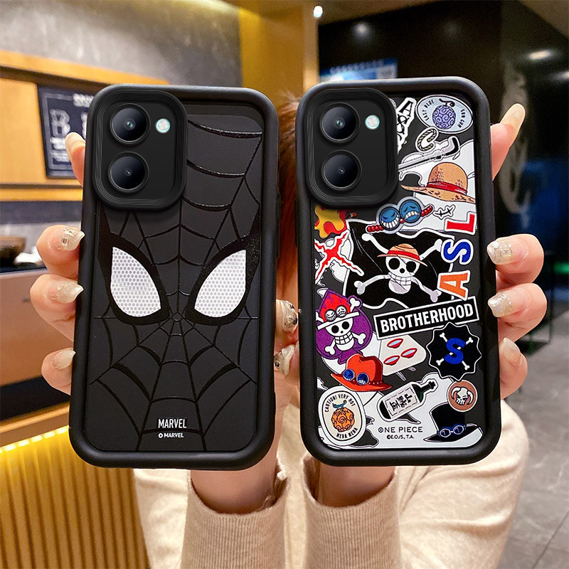 Case Vivo Y18 Case ONE PIECE Spider Man Cartoon Patterned Cool Boy