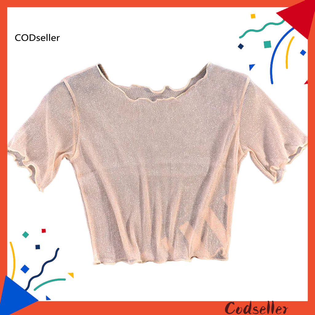 ADORA See Through Crop Shirt
