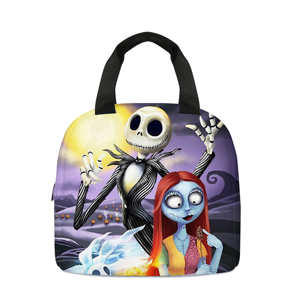 Disney Backpack Set For Kids Nightmare Before Christmas Backpack Set   3-Piece Jack Skellington Bag, Lunch Bag & Pencil Case For Kids & Adults