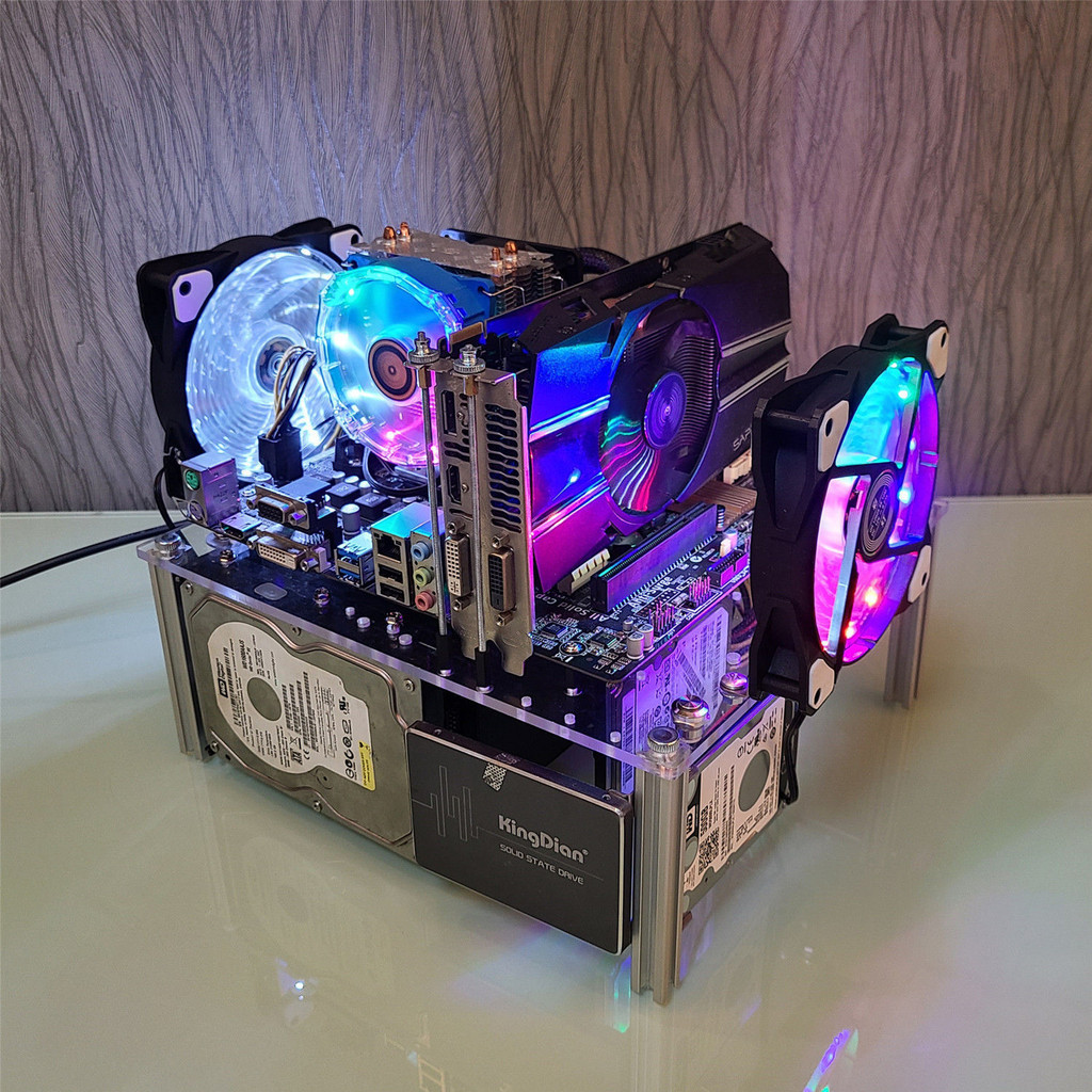 OpenDIYDesktop Computer Chassis Transparent Acrylic Glass IMATX Simple ...