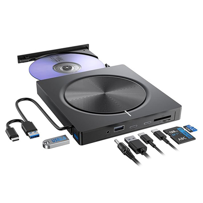Portable Built-in Card 7-in-1 CD Pattern with Light Drive | Shopee ...