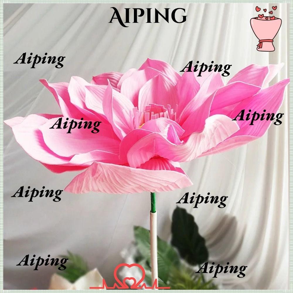 AIPING PE Giant Lotus Flower, 40/50cm Artificial Simulation Lotus ...