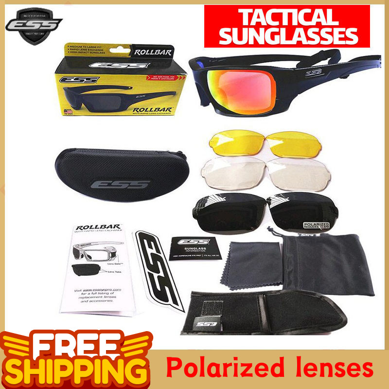 ESS Tactical Military Sunglasses with Extra Myopia Frame Shooting ...