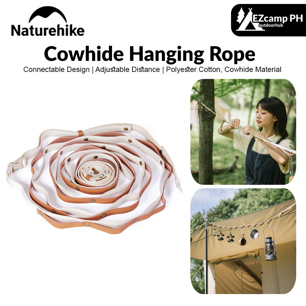 Naturehike Cowhide Hanging Rope Portable Ultralight Leather Clothesline ...