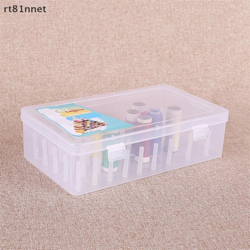 COD RT Sewing Thread Storage Box 42 Pieces Spools Bobbin Carrying Case ...