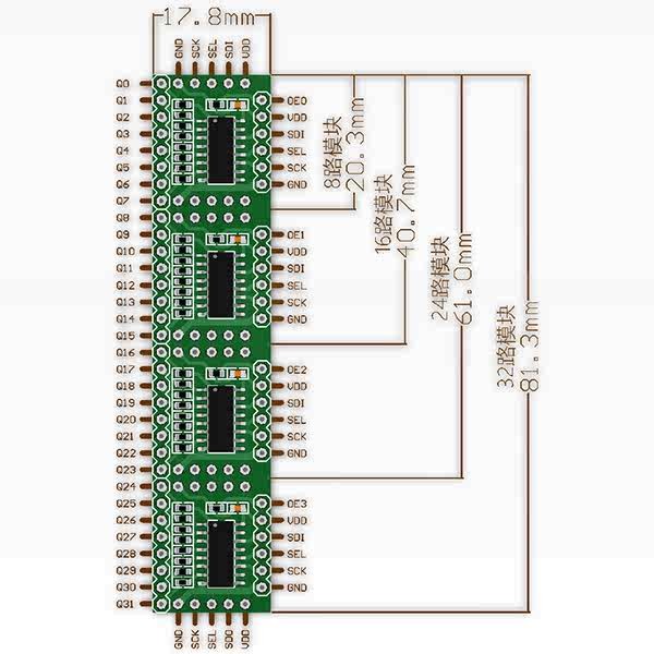 C51 Microcontroller Module Electronic Building Block 74HC595 Serial ...