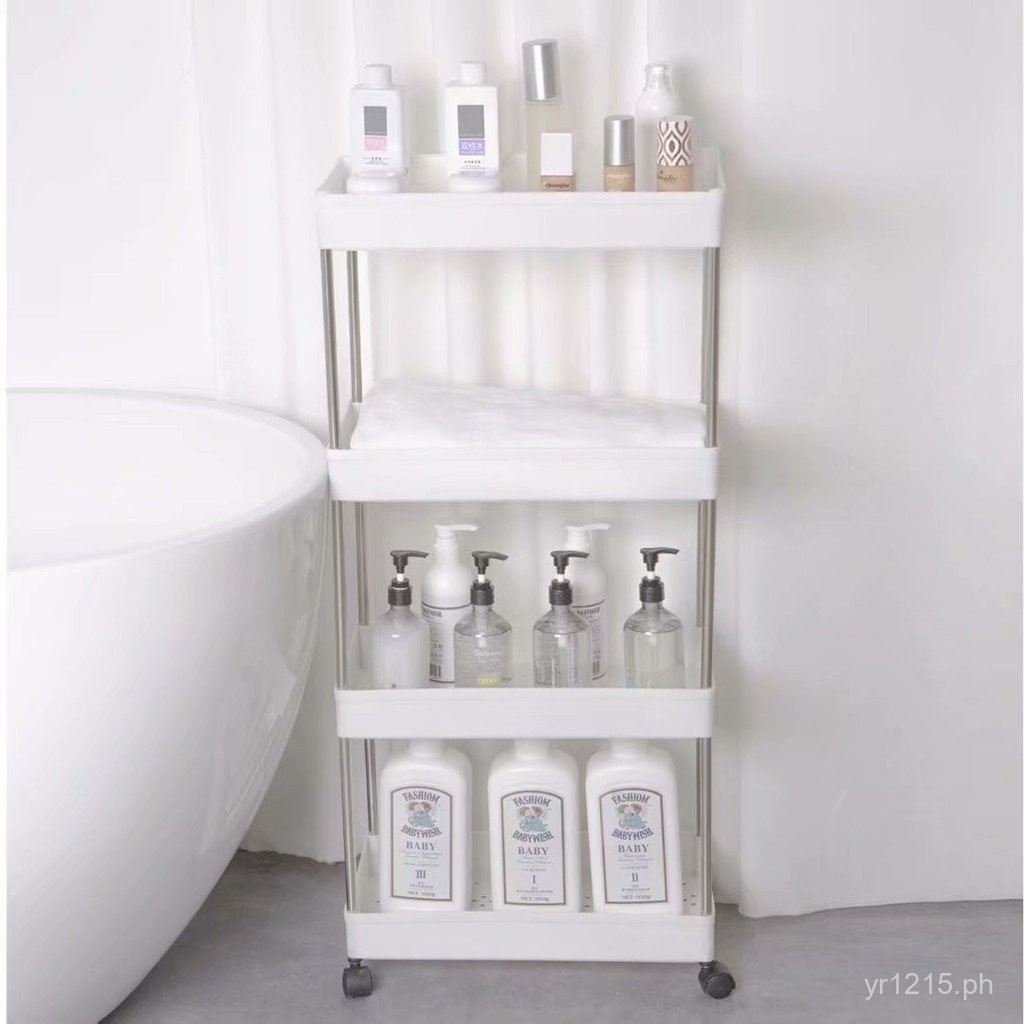 Kitchen Storage Rack Small Cart Bathroom Storage Narrow Cabinet Toilet ...