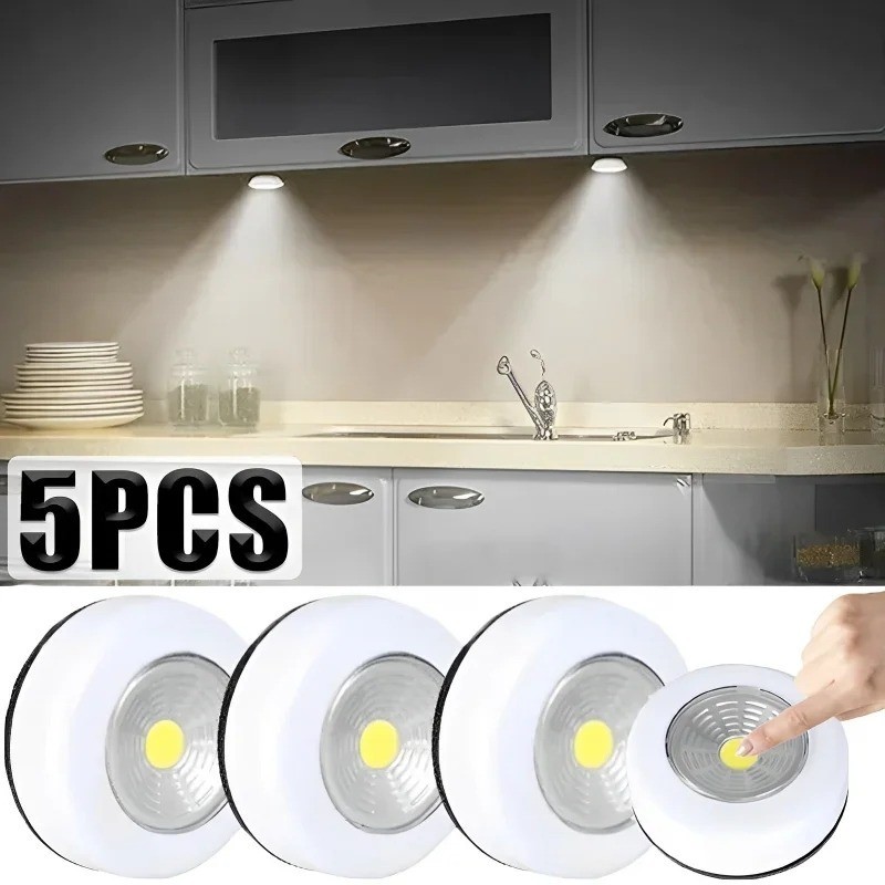 LED Mini Touch Night Light / Adhesive Wireless Cabinet Light / Stair ...