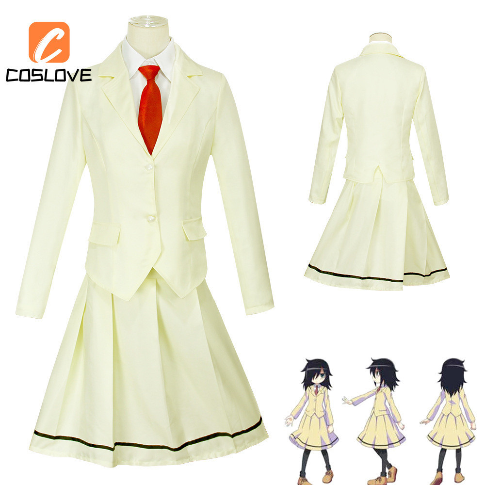 Anime WataMote Kuroki Tomoko Cosplay Full Set Costume Suit for Girl ...