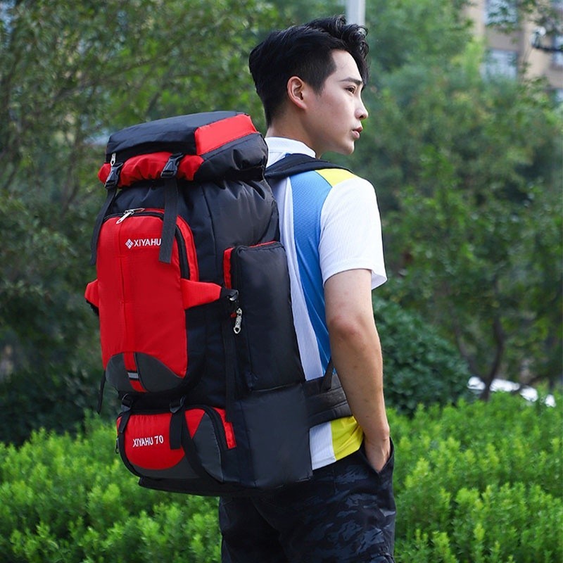 Large Camping Backpack WintMing 70L Large Camping Hiking Backpack Tactical  Military