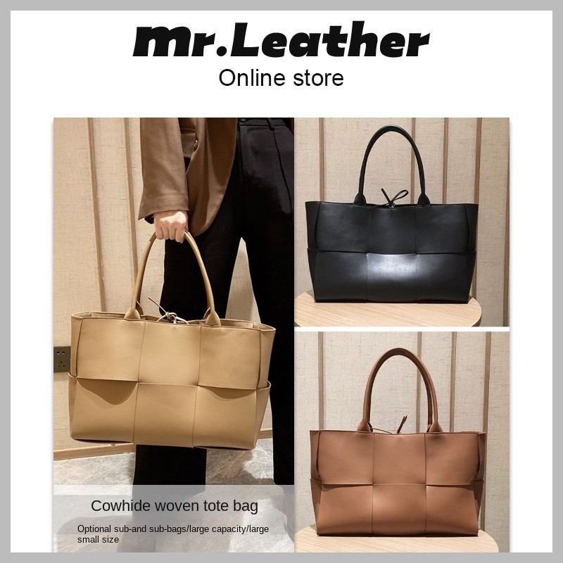 Leather] New Genuine Leather Ladies Tote Bag Shoulder Bag Messenger  Bag Large Capacity Handbag Korean Style Sling Bag