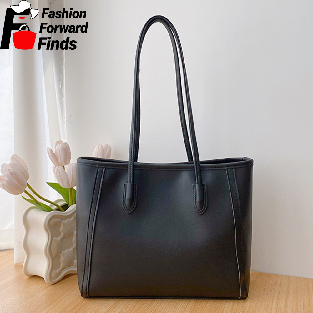 Large Capacity Commuter Tote Bag for Women - Retro Minimalist Design