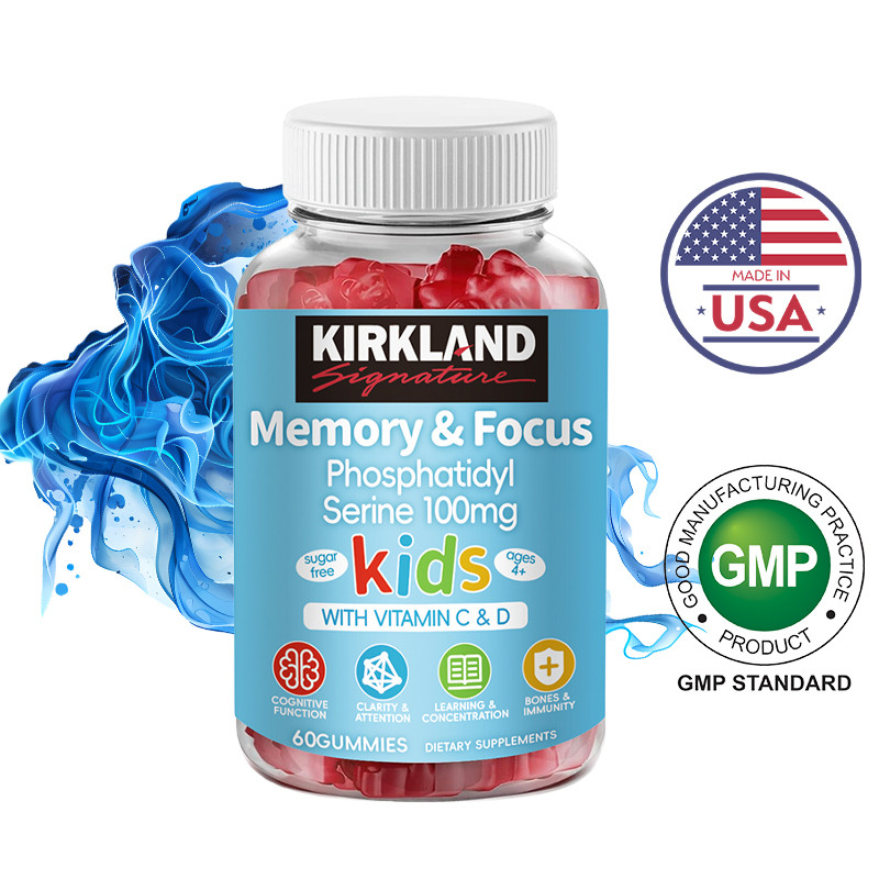 Kirkland Phosphatidylserine Supplement 100mg Memory & Focus Gummies for ...