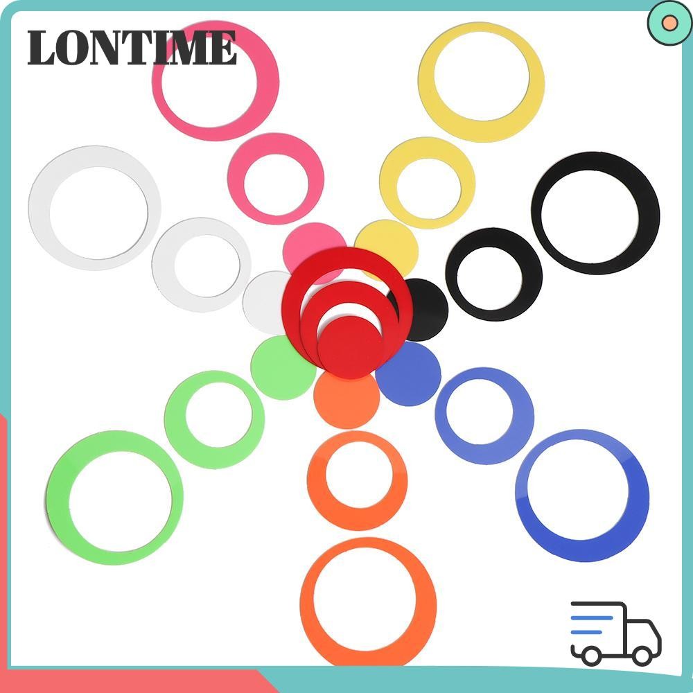 LONTIME 5Pcs Removable Round Decals 3D Circle Wall Stickers Mural Home ...