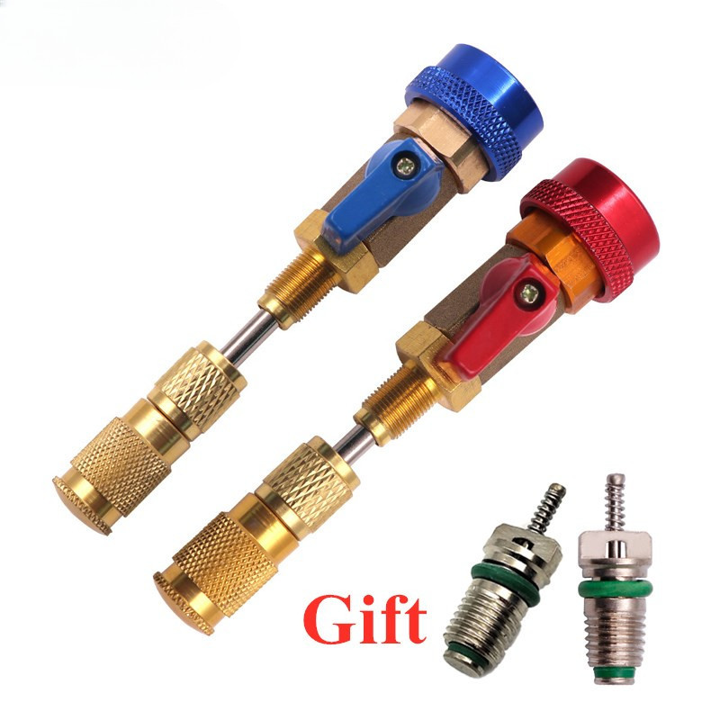 R134a R12 Valve Core Remover Installer / Replace High Low Side Schrader ...