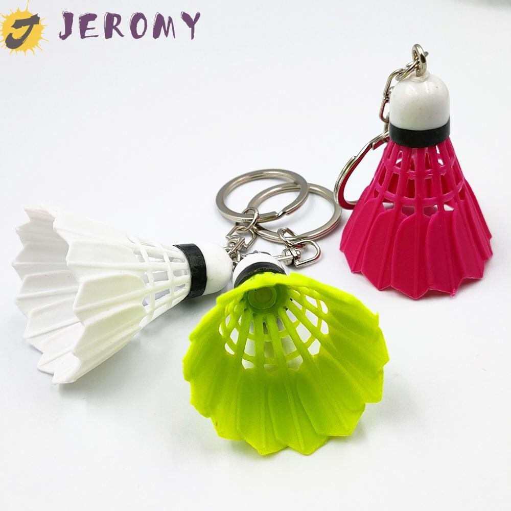 JEROMY Badminton Keychain Club Gifts Men Women Sports Key Chain Keyring